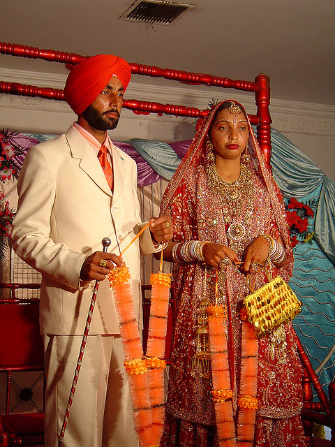 Religious ceremonies and rituals at a Sikh wedding