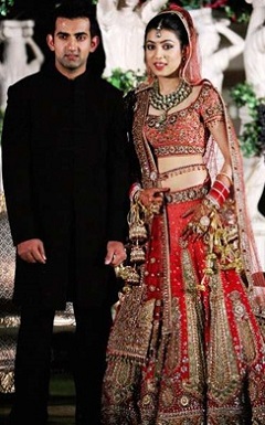 Gautum Gambhir and wife Natasha Jain (Natasha Gambhir) Wedding Images