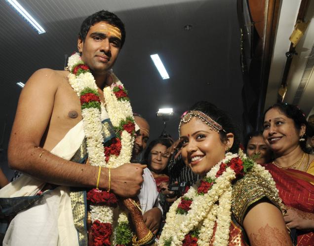 Picture of R Ashwin’s Marriage to Wife Preethi Narayanan