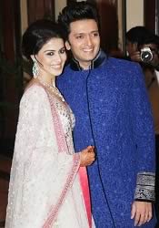 Picture of Riteish and Genelia's  Sangeet Ceremony on Jan 31