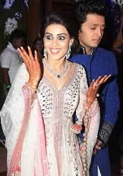 Pic of Riteish Deshmukh and Genelia at their Sangeet Ceremony