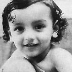 Photo of John Abraham as a young baby