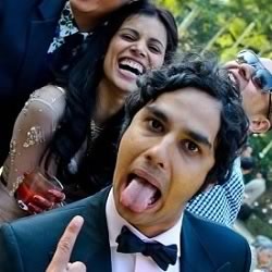 The Big Bang Theory's Kunal Nayyar with wife Neha Kapur at their Wedding Reception in Delhi