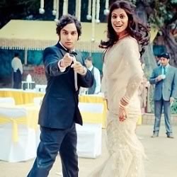 Kunal Nayyar (Dr Rajesh Koothrappali of The Big Bang Theory), with wife Neha Kapoor (Miss India 2006) at their Marriage Reception