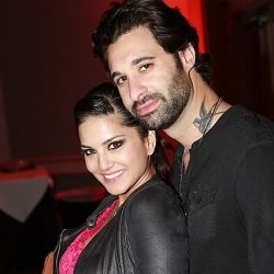 Sunny Leona with her Husband, guitarist Daniel Weber