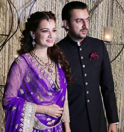 Dia Mirza wore an Anita Dongre Lehenga for her Sangeet Ceremony