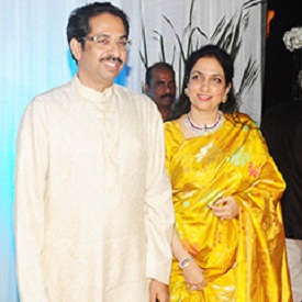 Uddhav Thackarey with wife Rashmi were among the politicians at Esha Deol's Marriage Reception