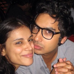 Photo of Husband & Wife, Kunal Nayar (Big Bang Theory) and Neha Kapur.