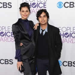 Big Bang Theory's Kunal Nayyar, on the red carpet with Neha Kapur.