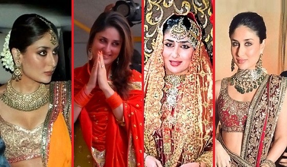 Kareena Kapoor's Bridal and Wedding Clothes worn for her Sangeet, Marriage Registration and Nikah