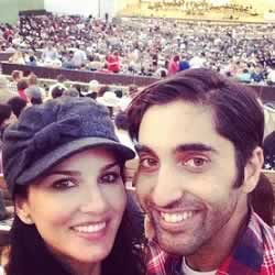 Photo of Sunny Leone with younger brother, Sundeep Vohra.