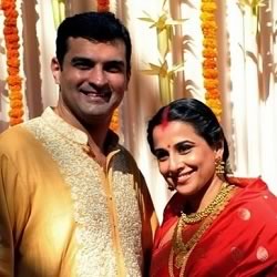 Marriage Picture of Sidharth Roy Kapoor and Vidya Balan.