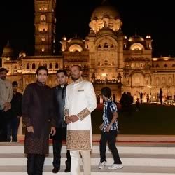 Yusuf Pathan with Irfan Pathan at his Marriage Reception at Laxmi Vilas Palace in Vadodara.