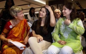 Anjali Tendulkar, her daughter, Sara and mother, Annabel Mehta