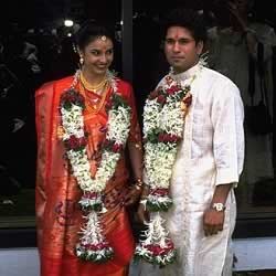 Sachin Tendulkar and Anjali Tendulkar's Wedding Photo.