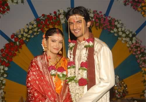 Sushant Singh Rajput and Ankita Lokhande's Wedding Picture.