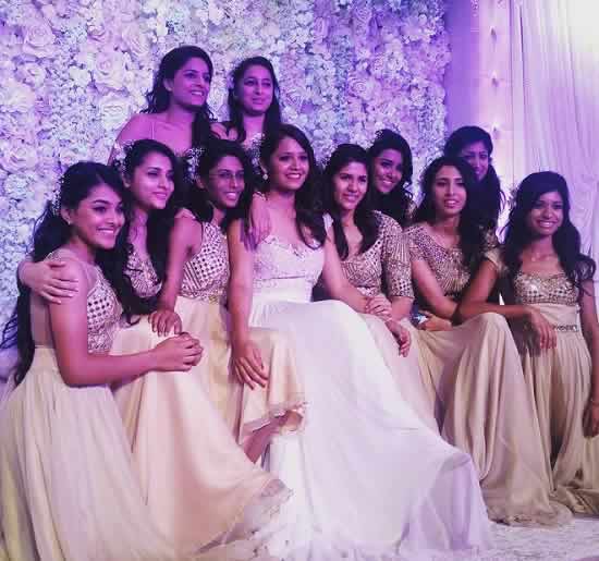 Dipika Pallikal With Her Sisters And Bridesmaids At Her Wedding