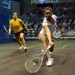 Indian Squash star, Deepika Pallikal, on the Squash Court.