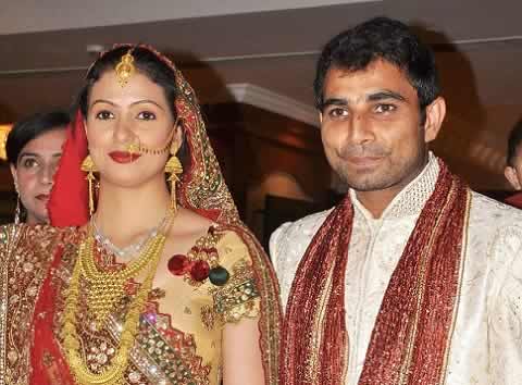 Wedding picture of Mohammad Shami with his wife, Haseen Jahan