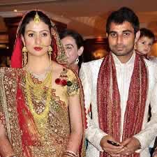 Wedding Photos of Mohammed Shami and his wife at their marriage