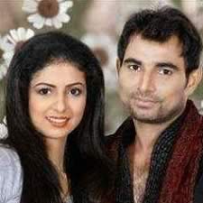 Picture of cricketer Mohammed Shami with his wife, Hasin Jahan.