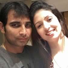 Mohammed Shami and his wife, before they were married.