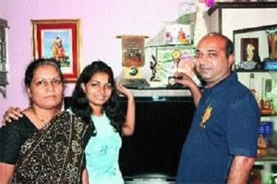 Photo of Ajinkya Rahane's Father, Mother and Sister, at his home