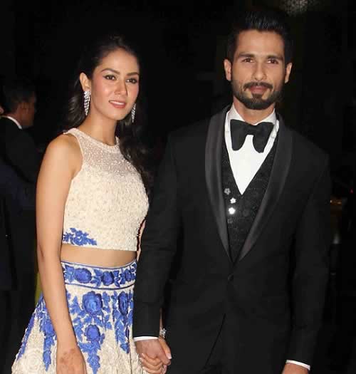 Shahid Kapur And His Wife At Their Marriage Reception