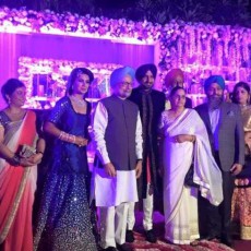 Ex PM and VIP Guests at Harbhajan Singh's Marriage Reception